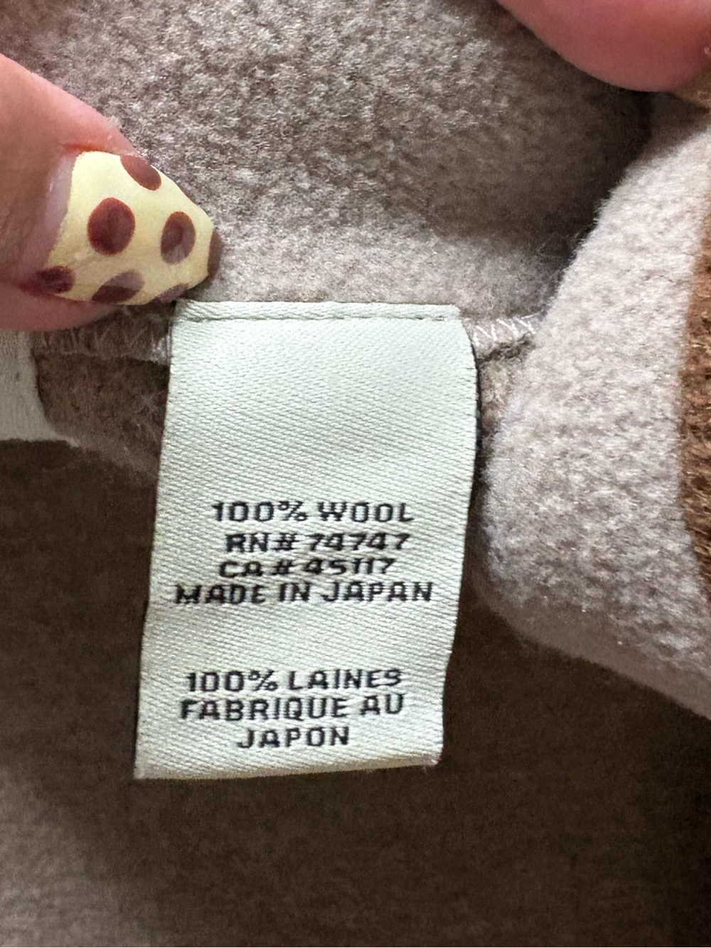 Vintage 90s Bob Timberlake wool embroidered brown sweater made in Japan size L - Picture 5 of 9